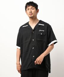 HOUSTON アリーキャッツ 赤 ボーリングシャツ HOUSTON (ヒューストン）レーヨン ボーリングシャツ ALLEY CAT