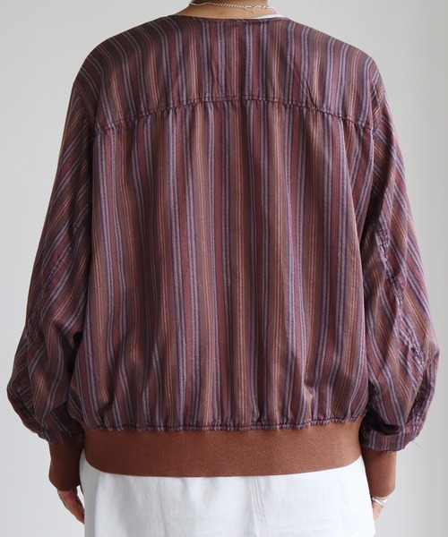 nitca（ニトカ）の「._*◇マルチストライプ ライトMA-1（ブルゾン・レディース・ブラウン/ベージュ・FREE）」の20枚目の写真