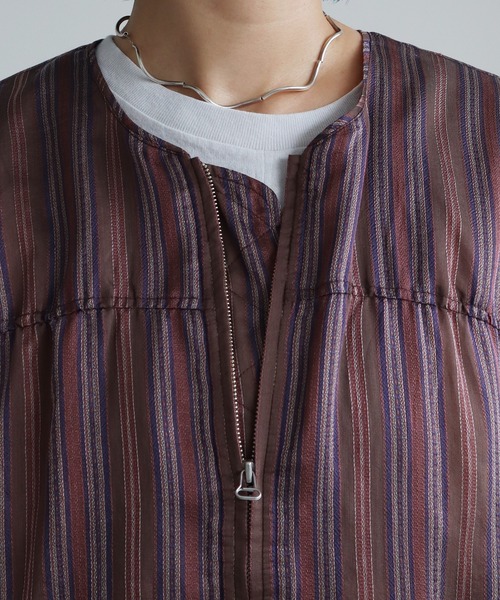 nitca（ニトカ）の「._*◇マルチストライプ ライトMA-1（ブルゾン・レディース・ブラウン/ベージュ・FREE）」の22枚目の写真