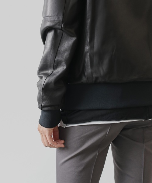 ジャケット・アウター R ATTACHMENT MA-1 jacket Black 1 ATTACHMENT / アタッチメント】別注 STRETCH WASHABLE WOOL MA-1