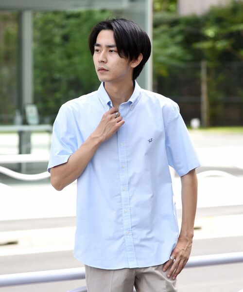 SHIPS(シップス)の「【WEB限定】SHIPS: 〈吸水速乾〉 COOLMAX(R) オックスフォード ボタンダウン ショートスリーブ シャツ(シャツ/ブラウス・メンズ・ホワイト/ブルー・SMALL/MEDIUM/LARGE/X-LARGE/XX-LARGE)」の14枚目の写真