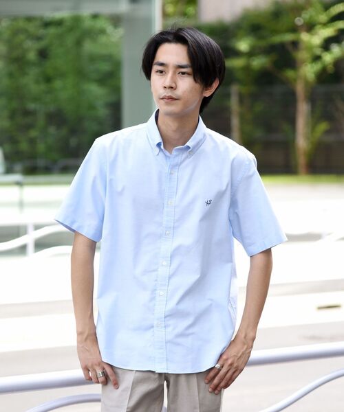 SHIPS(シップス)の「【WEB限定】SHIPS: 〈吸水速乾〉 COOLMAX(R) オックスフォード ボタンダウン ショートスリーブ シャツ(シャツ/ブラウス・メンズ・ホワイト/ブルー・SMALL/MEDIUM/LARGE/X-LARGE/XX-LARGE)」の13枚目の写真
