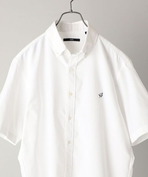 SHIPS(シップス)の「【WEB限定】SHIPS: 〈吸水速乾〉 COOLMAX(R) オックスフォード ボタンダウン ショートスリーブ シャツ(シャツ/ブラウス・メンズ・ホワイト/ブルー・SMALL/MEDIUM/LARGE/X-LARGE/XX-LARGE)」の9枚目の写真