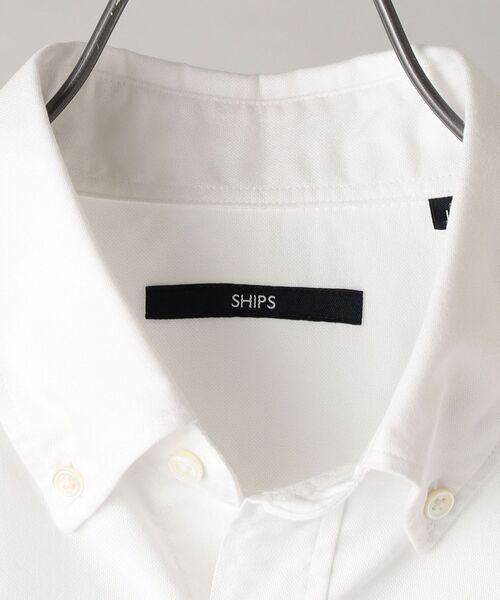 SHIPS(シップス)の「【WEB限定】SHIPS: 〈吸水速乾〉 COOLMAX(R) オックスフォード ボタンダウン ショートスリーブ シャツ(シャツ/ブラウス・メンズ・ホワイト/ブルー・SMALL/MEDIUM/LARGE/X-LARGE/XX-LARGE)」の5枚目の写真