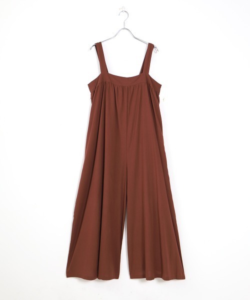 Bab(バブ)の「【WEB限定】ワイドシルエットサロペット(サロペット/オーバーオール・レディース・ブラック/ベージュ/ブラウン・FREE)」の22枚目の写真