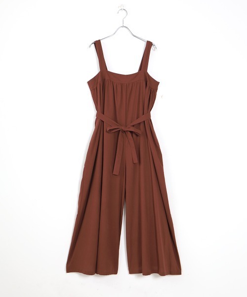 Bab(バブ)の「【WEB限定】ワイドシルエットサロペット(サロペット/オーバーオール・レディース・ブラック/ベージュ/ブラウン・FREE)」の15枚目の写真