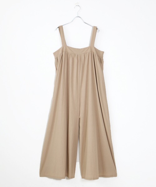 Bab(バブ)の「【WEB限定】ワイドシルエットサロペット(サロペット/オーバーオール・レディース・ブラック/ベージュ/ブラウン・FREE)」の12枚目の写真