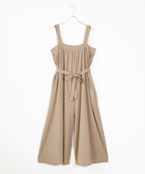 Bab(バブ)の「【WEB限定】ワイドシルエットサロペット(サロペット/オーバーオール・レディース・ブラック/ベージュ/ブラウン・FREE)」の19枚目の写真