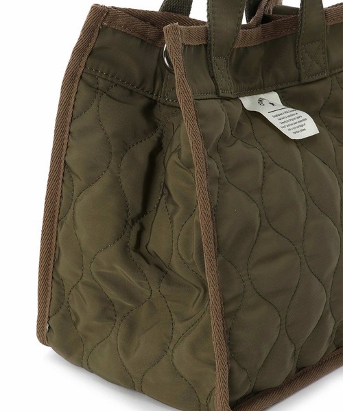 CONVERSE(コンバース)の「CONVERSE QUILTING PIPING SQUARE 2WAY TOTE BAG(トートバッグ・レディース・ベージュ/カーキ/ブラック・FREE)」の17枚目の写真
