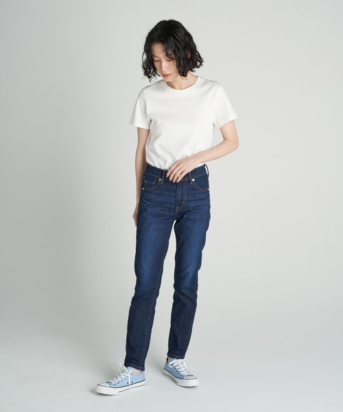 AMERICAN HOLIC(アメリカンホリック)の「シガレットフィットデニム(デニムパンツ・レディース・グレー/インディゴブルー/ワンウォッシュ・S/M/L/XS)」の4枚目の写真