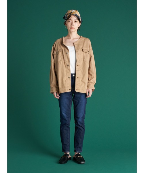 AMERICAN HOLIC(アメリカンホリック)の「シガレットフィットデニム(デニムパンツ・レディース・グレー/インディゴブルー/ワンウォッシュ・S/M/L/XS)」の12枚目の写真