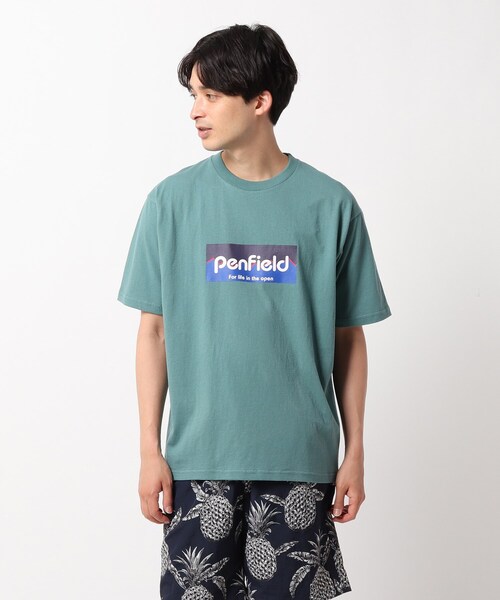 PENFIELD USA(ペンフィールドユーエスエー)の「◆【PENFIELD/ペンフィールド】フロントプリントTシャツ(Tシャツ/カットソー・メンズ・ボルドー/ダークグリーン/ライトベージュ/オフホワイト・02/04/03)」の1枚目の写真