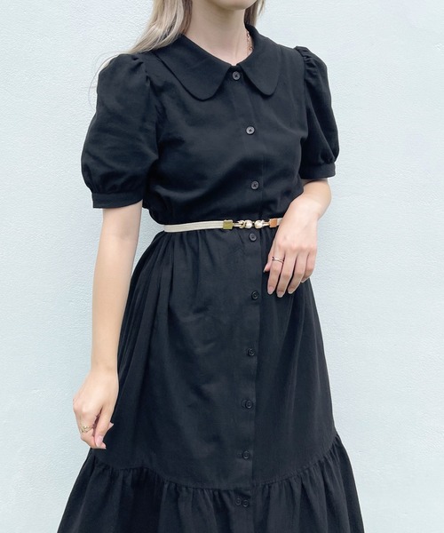 セール】襟付きティアードワンピース【ZOZOTOWN限定アイテム