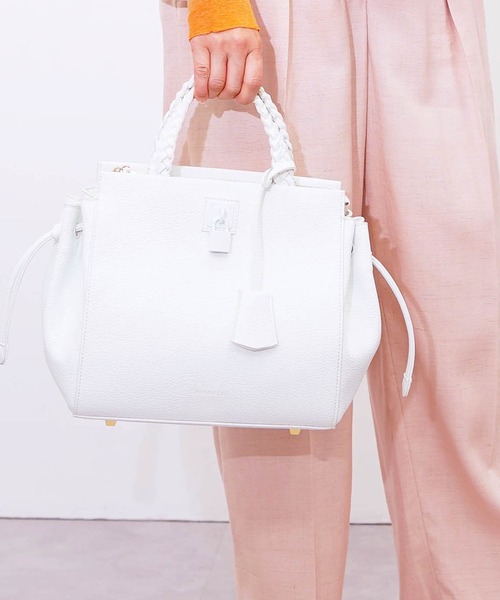 SMIR NASLI（サミールナスリ）の「ＢＵＢＢＬＥＳ　ドローストリング２ＷＡＹトートバッグ（トートバッグ・レディース・ブラック/オフホワイト/ライトグリーン/ボルドー/グレー系その他・9）」の2枚目の写真