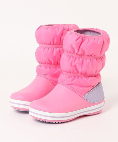 crocs（クロックス）の「クロックス crocs クロックバンド ウィンター ブーツ キッズ Crocband Winter Boot K（ブーツ・キッズ・ブルー/ピンク・18cm/19cm/20cm/21cm/17.5cm/18.5cm/19.5cm）」の2枚目の写真