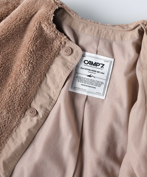 CAMP7(キャンプセブン)の「【CAMP7】切り替えボアブルゾン(その他アウター・レディース・ホワイト/ベージュ/ダークグレー・L)」の22枚目の写真