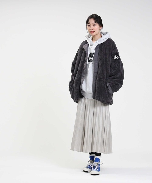 ⭐︎値下げ！ポケットエア　グレー CAMP7（キャンプセブン）の「【CAMP7】切り替えボアブルゾン（その他