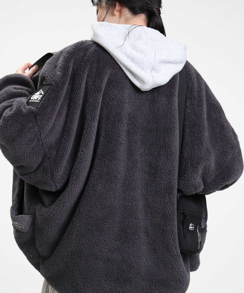 CAMP7(キャンプセブン)の「【CAMP7】切り替えボアブルゾン(その他アウター・レディース・ホワイト/ベージュ/ダークグレー・L)」の10枚目の写真