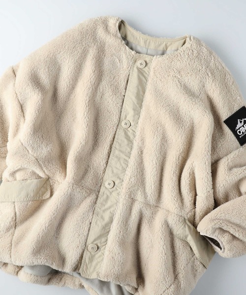 CAMP7(キャンプセブン)の「【CAMP7】切り替えボアブルゾン(その他アウター・レディース・ホワイト/ベージュ/ダークグレー・L)」の16枚目の写真