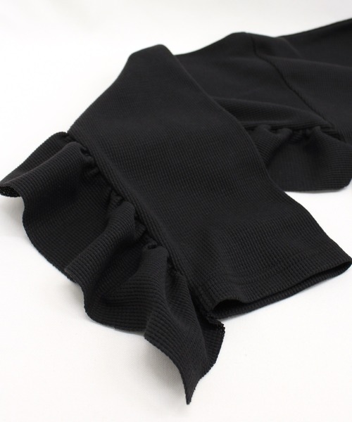 RNA（アールエヌエー）の「M1712 フリルデコワッフルワンピース（チュニック・レディース・ブラック/ブルー/キナリ・MEDIUM）」の17枚目の写真