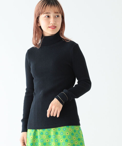 BEAMS BOY（ビームスボーイ）の「BEAMS BOY / ヘビー サーマル タートルネック（Tシャツ/カットソー・レディース・ブラック/ベージュ/オフホワイト・ONE SIZE）」の2枚目の写真