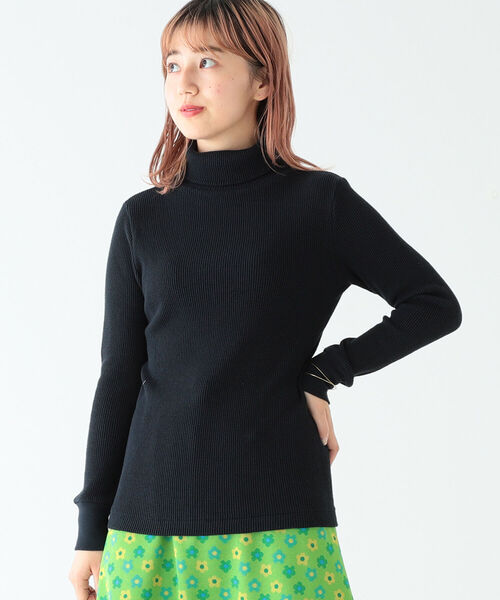 BEAMS BOY（ビームスボーイ）の「BEAMS BOY / ヘビー サーマル タートルネック（Tシャツ/カットソー・レディース・ブラック/ベージュ/オフホワイト・ONE SIZE）」の10枚目の写真