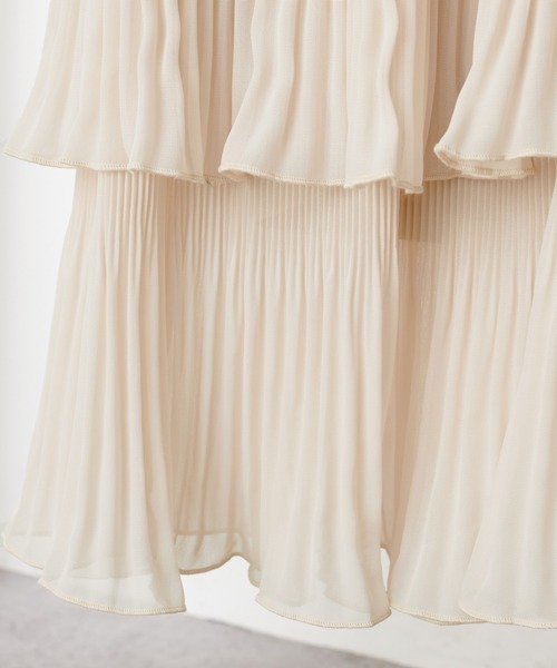 natural couture（ナチュラルクチュール）の「ティアード消しプリーツスカート（スカート・レディース・ブルー/モカ/クリーム・FREE）」の14枚目の写真