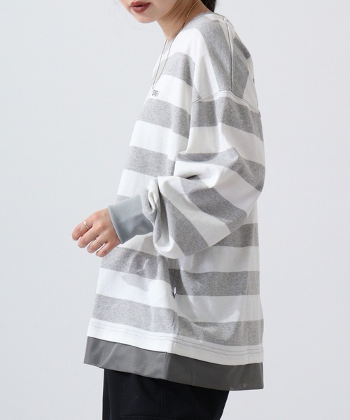 FILA HERITAGE(フィラヘリテージ)の「FILA ラガーボーダー 長袖シャツ(Tシャツ/カットソー・メンズ・ホワイト・M/L/XL)」の7枚目の写真
