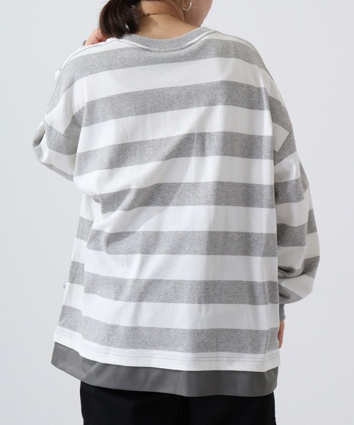 FILA HERITAGE(フィラヘリテージ)の「FILA ラガーボーダー 長袖シャツ(Tシャツ/カットソー・メンズ・ホワイト・M/L/XL)」の9枚目の写真