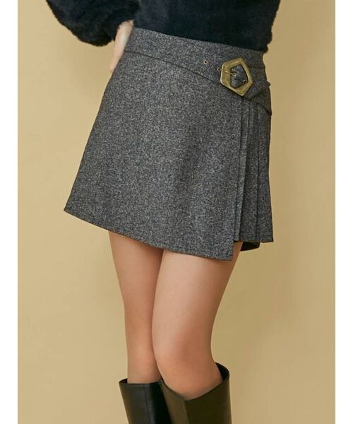 RESEXXY（リゼクシー）の「プリーツスカパン（その他パンツ・レディース・ベージュ/ブラック/ブラウン・FREE）」の2枚目の写真