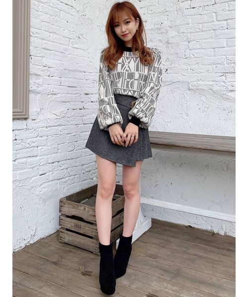 RESEXXY（リゼクシー）の「プリーツスカパン（その他パンツ・レディース・ベージュ/ブラック/ブラウン・FREE）」の5枚目の写真