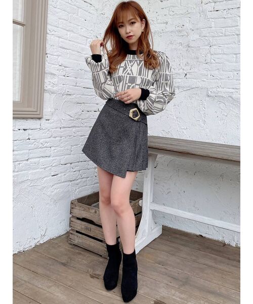 RESEXXY（リゼクシー）の「プリーツスカパン（その他パンツ・レディース・ベージュ/ブラック/ブラウン・FREE）」の7枚目の写真