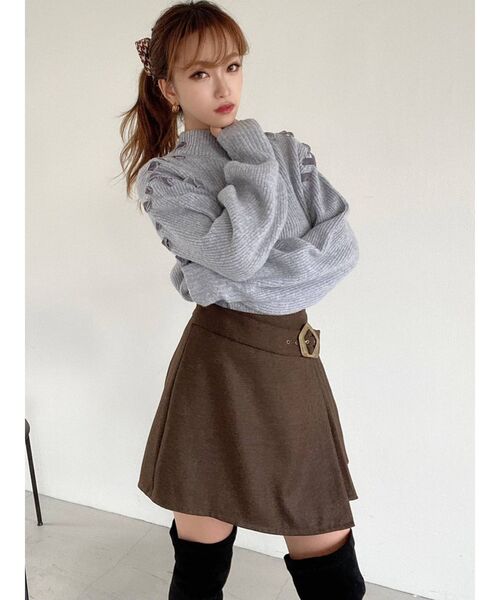 RESEXXY（リゼクシー）の「プリーツスカパン（その他パンツ・レディース・ベージュ/ブラック/ブラウン・FREE）」の21枚目の写真