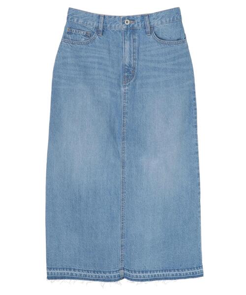 Green　Parks（グリーンパークス）の「タイトロングデニムスカート＊（デニムスカート・レディース・ブラック/インディゴブルー・M/L）」の17枚目の写真