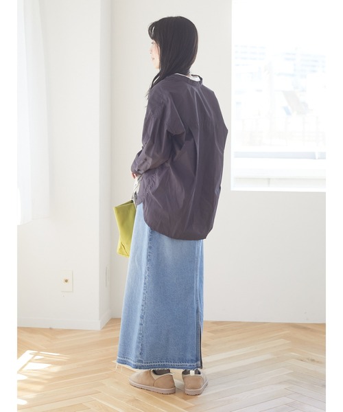 Green　Parks（グリーンパークス）の「タイトロングデニムスカート＊（デニムスカート・レディース・ブラック/インディゴブルー・M/L）」の8枚目の写真