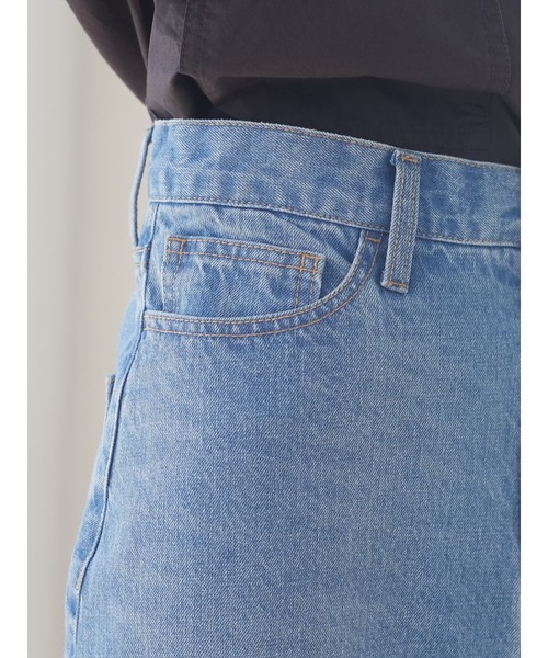 Green　Parks（グリーンパークス）の「タイトロングデニムスカート＊（デニムスカート・レディース・ブラック/インディゴブルー・M/L）」の10枚目の写真