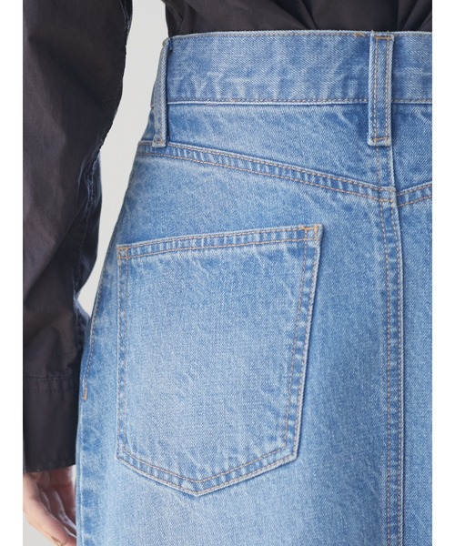 Green　Parks（グリーンパークス）の「タイトロングデニムスカート＊（デニムスカート・レディース・ブラック/インディゴブルー・M/L）」の11枚目の写真