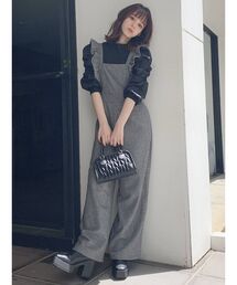 dazzlin | フリルロングサロペット(サロペット/オーバーオール)