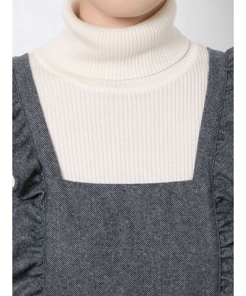 dazzlin（ダズリン）の「フリルロングサロペット（サロペット/オーバーオール・レディース・ブラック/グレー・FREE）」の12枚目の写真