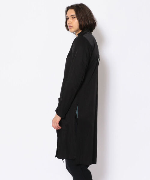 KMRii（ケムリ）の「【別注】KMRii/ケムリ/Tailored Long Coat/RFM（ステンカラーコート・メンズ・ブラック・1/2）」の4枚目の写真
