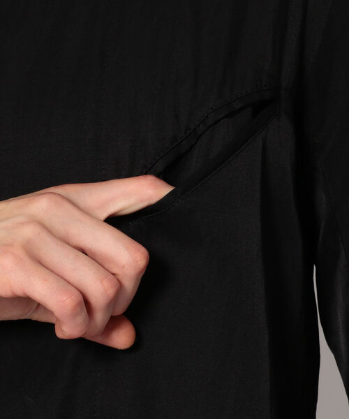 KMRii（ケムリ）の「【別注】KMRii/ケムリ/Tailored Long Coat/RFM（ステンカラーコート・メンズ・ブラック・1/2）」の7枚目の写真