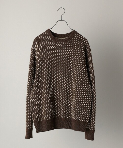 SHIPS（シップス）の「SHIPS:〈手洗い可能〉ノルウェー ジャガード クルーネックニット プルオーバー（ニット/セーター・メンズ・ブラウン/ネイビー/オリーブ・SMALL/X-LARGE/LARGE/MEDIUM）」の20枚目の写真