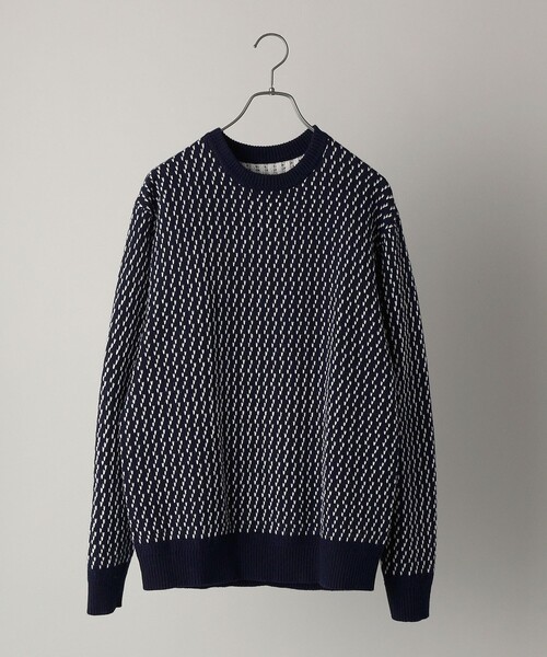 SHIPS（シップス）の「SHIPS:〈手洗い可能〉ノルウェー ジャガード クルーネックニット プルオーバー（ニット/セーター・メンズ・ブラウン/ネイビー/オリーブ・SMALL/X-LARGE/LARGE/MEDIUM）」の22枚目の写真