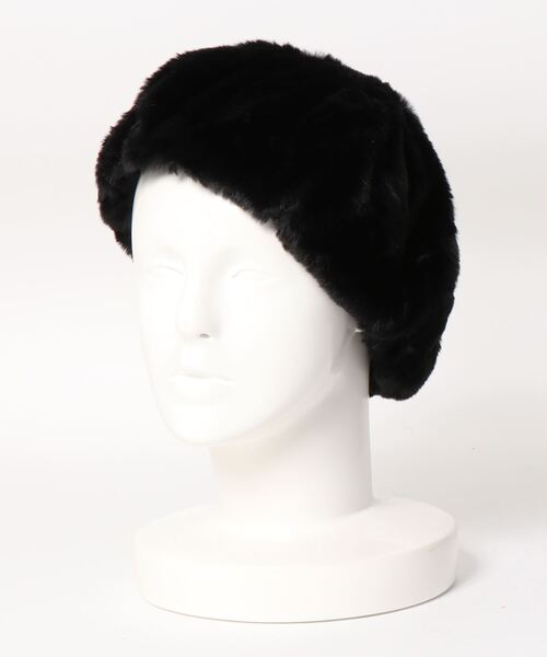 ehka sopo（エヘカソポ）の「エコファーベレー（ハンチング/ベレー帽・レディース・ブラック/ベージュ/モカ・ﾌﾘ-）」の13枚目の写真