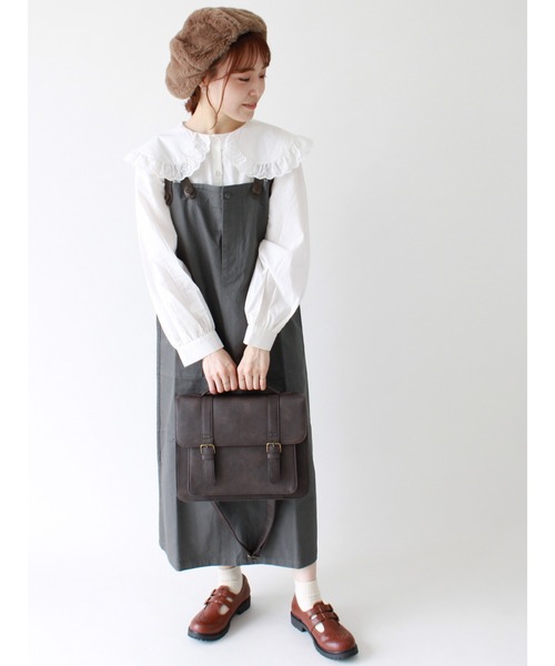 ehka sopo（エヘカソポ）の「エコファーベレー（ハンチング/ベレー帽・レディース・ブラック/ベージュ/モカ・ﾌﾘ-）」の11枚目の写真