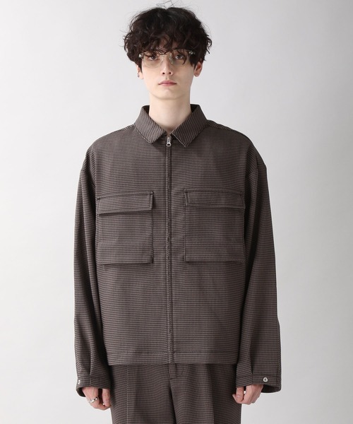 RAGEBLUE（レイジブルー）の「ケミステック/柄ビッグブルゾン＜セットアップ着用可能＞/957897（ブルゾン・メンズ・キャメル/ダークグレー・MEDIUM/LARGE）」の3枚目の写真