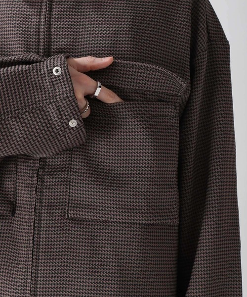 RAGEBLUE（レイジブルー）の「ケミステック/柄ビッグブルゾン＜セットアップ着用可能＞/957897（ブルゾン・メンズ・キャメル/ダークグレー・MEDIUM/LARGE）」の4枚目の写真