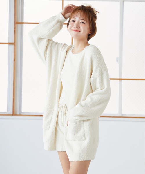 セール】もこもこ ノースリーブ ショートパンツ カーディガン