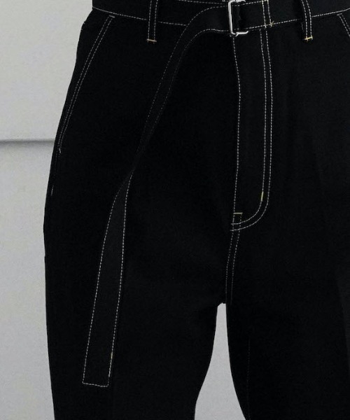 O（オー）の「yass BELTED DENIM TROUSER（デニムパンツ・メンズ・ブラック/ノンウォッシュ・S/M）」の13枚目の写真
