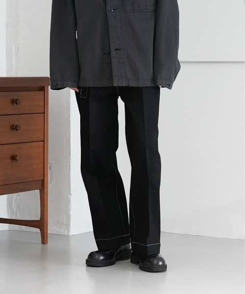 O（オー）の「yass BELTED DENIM TROUSER（デニムパンツ・メンズ・ブラック/ノンウォッシュ・S/M）」の18枚目の写真